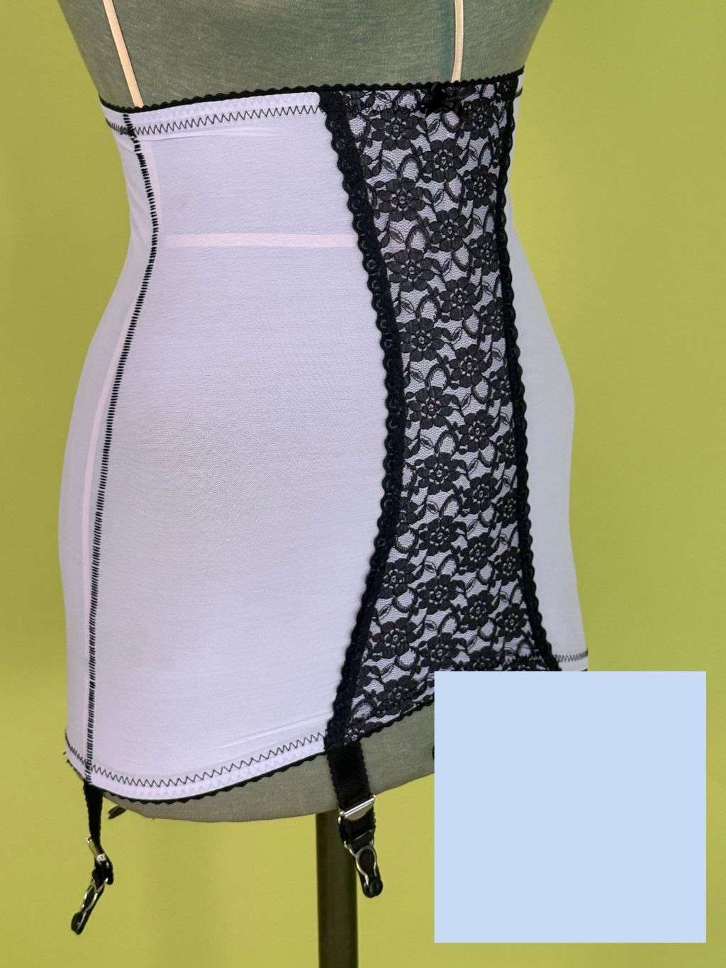 Light Blue Lace High Waist Pull-on Girdle 011