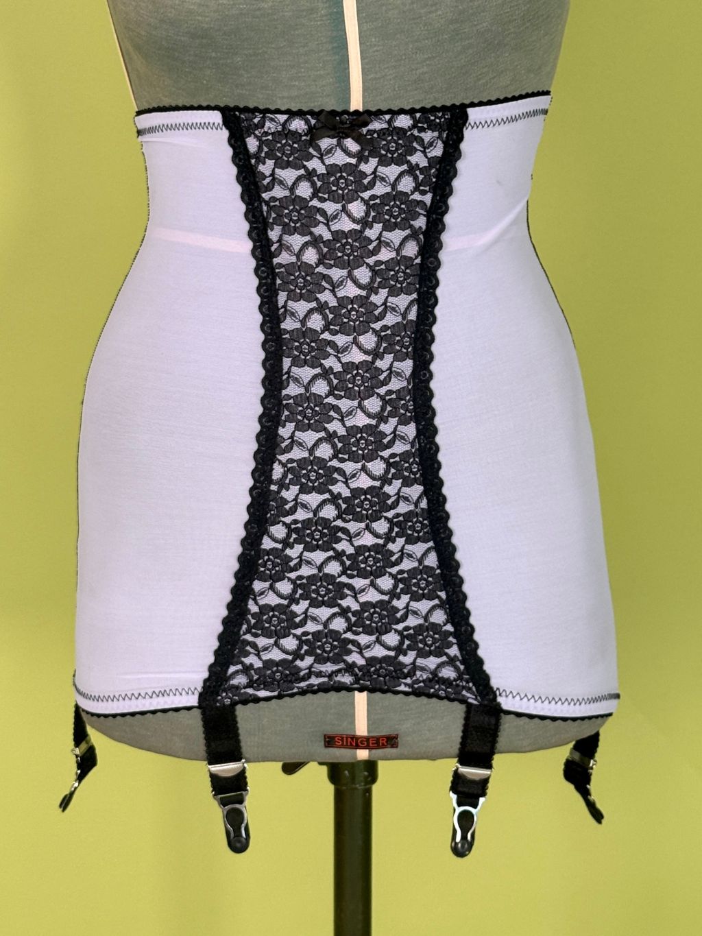 Light Blue Lace High Waist Pull-on Girdle 011