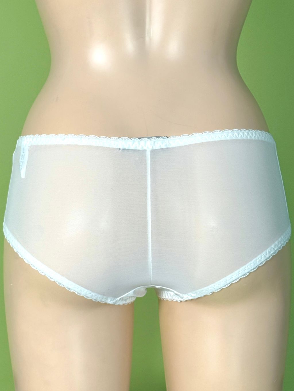 White Satin Knickers on a mannequin