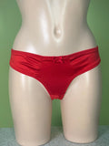 Red Little Satin Briefs Knickers 069