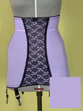 Mid Purple Lace High Waist Pull-on Girdle 011