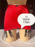 Red 12-Strap Roll On Girdle 037